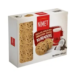 Nimet Hindistan Cevizli Çikolata Parçalı Kurabiye 500 G