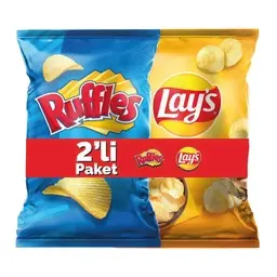 Lay's Klasik Cips 150 G & Ruffles Orijinal Cips 150 G