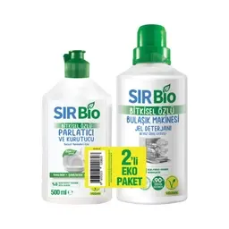 Sır Bio Bulaşık Makinesi Jeli 1 L+Parlatıcı 500 Ml