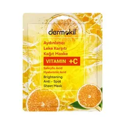 Dermokil C Vitamini Kağıt Yüz Maskesi 20 G