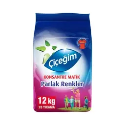 Çiçeğim Renkli Toz Deterjan 12 Kg