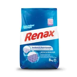 Renax Beyazlar ve Renkliler İçin Toz Deterjan 8 Kg