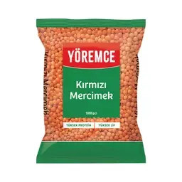 Yöremce Toptane Kırmızı Mercimek 1000 G