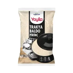 Yayla Trakya Baldo Pirinç 2,5 Kg