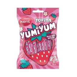 Kent Tofita Yumiyum Çilekli Yumuşak Şeker 15x6,7 G
