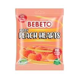 Bebeto Şeftali Kalpli Yumuşak Şeker 150 G