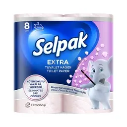 Selpak 3 Kat Ferahlık Tuvalet Kağıdı 8'li