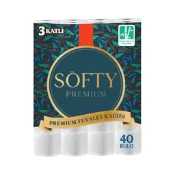 Softy Bambu Katkılı 3 Katlı Tuvalet Kağıdı 40'lı
