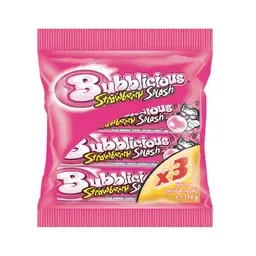 Bubblicious Çilek Aromalı Sakız 3x38 G