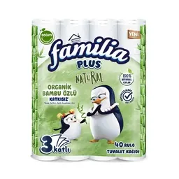 Familia Plus Natural 3 Katlı Tuvalet Kağıdı 40'lı