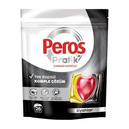 Peros Pratik Çamaşır Kapsülü Siyahlar 26'lı