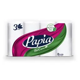 Papia BioCare 3 Katlı Kağıt Havlu 8'li