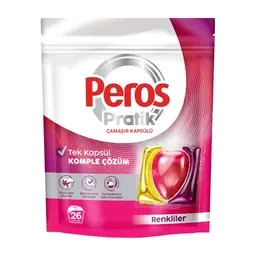 Peros Pratik Çamaşır Kapsülü Renkliler 26'lı