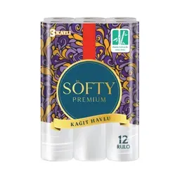 Softy Bambu Katkılı 3 Katlı Kağıt Havlu 12'li