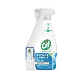 Cif Power&Shine Mutfak veya Banyo Temizleyici Sprey+Serum 750 Ml