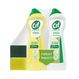 Cif Banyo&Mutfak Krem Temizleyici 750+750 Ml