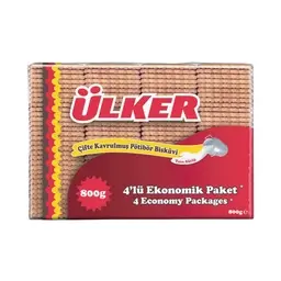 Ülker Çifte Kavrulmuş Petibör Bisküvi 4x200 G