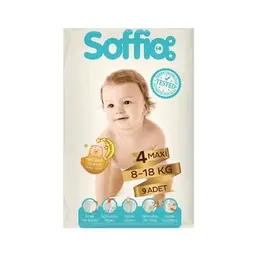 Soffio Maxi Çocuk Bezi 9'lu 8-18 Kg