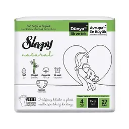 Sleepy Natural Maxi Çocuk Bezi 27'li 7-14 kg