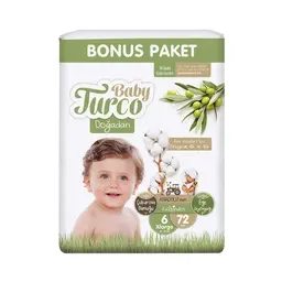 Baby Turco Ekstra Large Bebek Çocuk Bezi 72 Adet