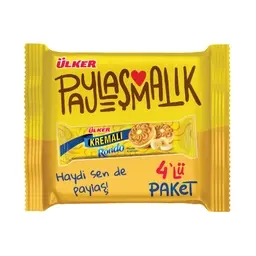 Ülker Kremalı Muzlu Bisküvi 4x61 G