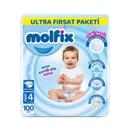 Molfix Çocuk Bezi No:4 Maxi 100 Adet
