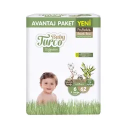 Baby Turco Çocuk Bezi XL 62'li