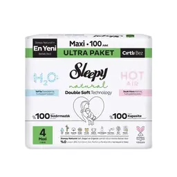 Sleepy Natural Double Soft Maxi Çocuk Bezi 100'lü