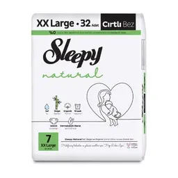 Sleepy Natural XX Large Çocuk Bezi 32'li