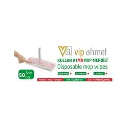 Vip Ahmet Temizlik Seti Mop+ Yüzey Temizleme Mendili 50'li