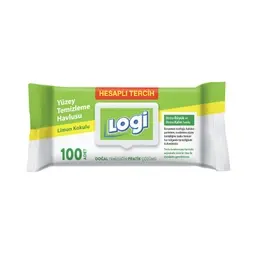 Logi Limon Kokulu Yüzey Temizleme Havlusu 100'lü