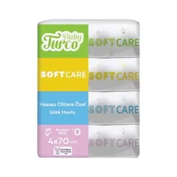 Baby Turco Softcare Islak Havlu 4x70 Adet