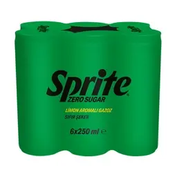 Sprite Zero Gazoz 6x250 ml