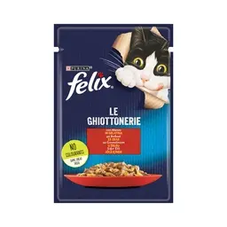 Felix Sığır Etli Yaş Kedi Maması 85 G