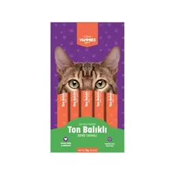 Kiwi Yammies Ton Balıklı ve Deniz Taraklı Sıvı Kedi Ödül Maması 5'li