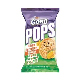 Eti Gong Pops Meksika Taco Mısır ve Pirinç Patlağı 80 G