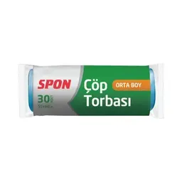 Spon Orta Boy Çöp Torbası 30'lu