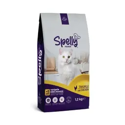 Spelly Tavuklu Yetişkin Kedi Kuru Maması 1,2 Kg