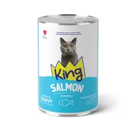 King Somonlu Konserve Kedi Maması 400 G