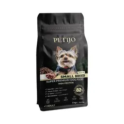 Petijo Süper Premium Küçük Irk Köpekler İçin Kuzulu Kuru Mama 2 Kg