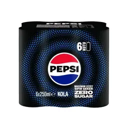Pepsi Max Gazlı İçecek Kola 6x250 ml