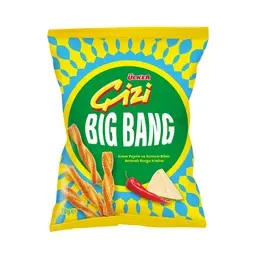 Ülker Çizi Bigbang Krem Peyniri & Kırmızı Biber Aromalı Burgu Kraker 70 G