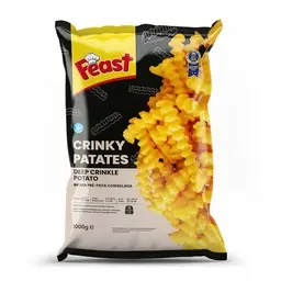 Feast Crinky Patates Dondurulmuş 1 Kg