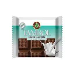 Kahve Dünyası Tambol Şeker İlavesiz Sütlü Çikolata 77 G