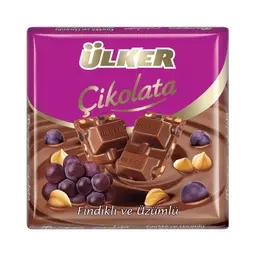 Ülker Fındıklı ve Üzümlü Çikolata 60 G