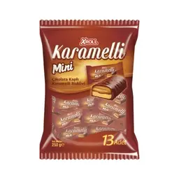 Xroll Çikolatalı Karamelli Mini Bar Poşet 250 G