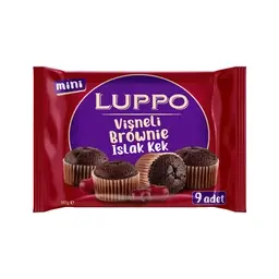 Luppo Brownie Vişne Soslu Islak Kek 9x18 G