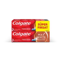 Colgate Max White Kahve Çay Kullananlar İçin Diş Macunu 75 ml+75 ml