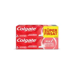 Colgate Max White Beyaz Kalıcı Beyazlık Diş Macunu 75 ml+75 ml