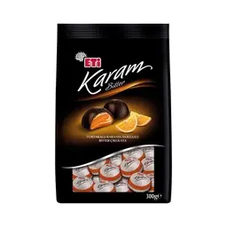 Eti Karam Portakal Karamel Dolgulu Bitter Çikolata 300 G